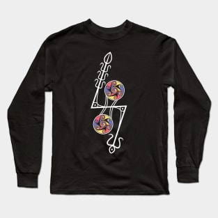 Pictish Double Disc Z Rod with Taranis Long Sleeve T-Shirt